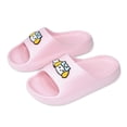 thumbnail image 6 of Fnooota Girls Slide Sandals, Waterproof Non Slip Open Toe Slip On Summer Shoes Pink Size 1-1.5(Big Kids), 6 of 6