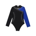 thumbnail image 4 of vastwit Kids Girls Ballet Gymnastics Leotard Long Sleeve Bodysuit Unitard for Ballerina Costume Blue 6, 4 of 7