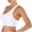 White, variant on VISALY Sports Bras For Women Running Sports Bra Women Tank TopsSolid Color SleevelessCasualFashion Underwear Padded Bra Yoga Sports Bra Wireless Bras For Women Black M
