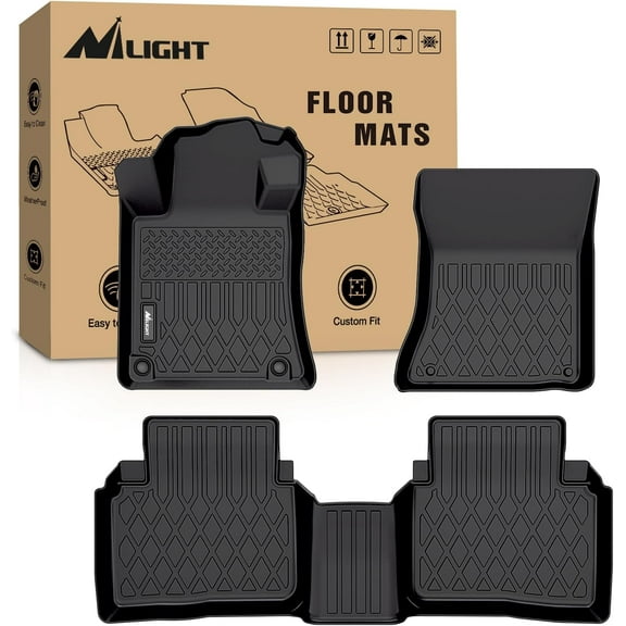 Nilight TPE Floor Mats for Nissan Altima 2019 2020 2021 2022 2023 2024 2025,All Weather Custom Fit Heavy Duty Floor Liners