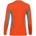 thumbnail image 2 of Holloway Sportswear S Womens Stellar Shirt Orange/Graphite Heather 222727, 2 of 4