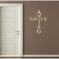 thumbnail image 3 of Amazing Grace Cross Vinyl Letters Art Religious Wall Sticker Décor 17x23-Inch Beige, 3 of 5