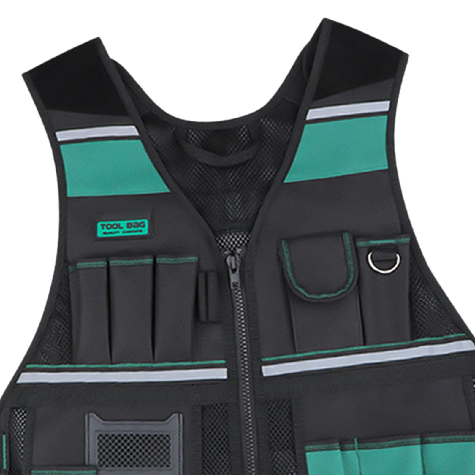 Gazechimp Electrician Tool Vest Waterproof Devices Vest s Tool Bag for Electrician