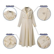 ZANZEA Women Buttons Long Sleeve Dress High Waist Casual Long Shirt Dress