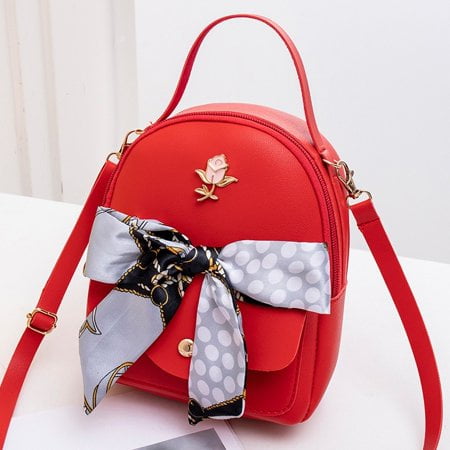 Women Girls School Bag PU Leather Backpack Mini Rucksack Purse Travel Handbag Women s Shoulder Bags Walmart