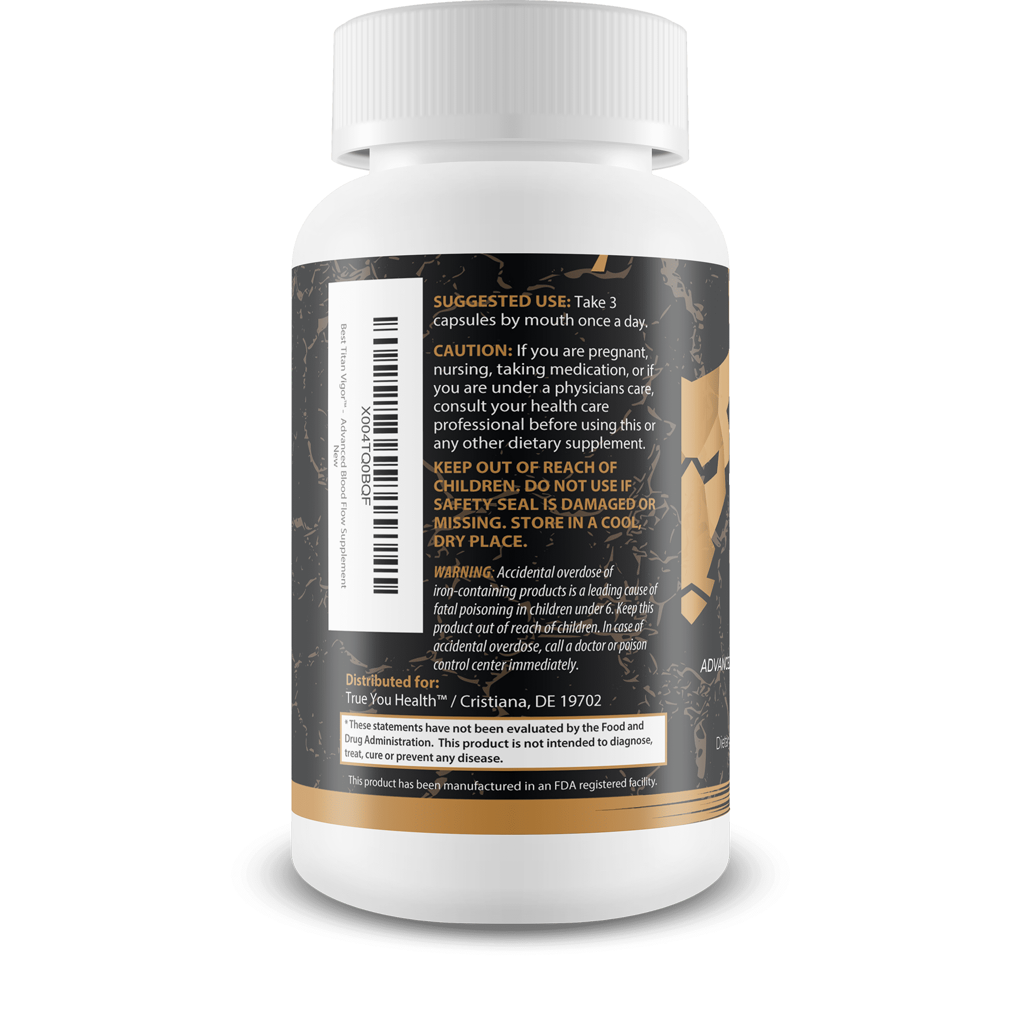 Best Titan Vigor - Improved Formula - Our Best Advanced Blood Flow Supplement For Men - Expertly Formulated For Max Circulation Support - Vasodilator Nitric Oxide Circulation & Vein Support Vitamins