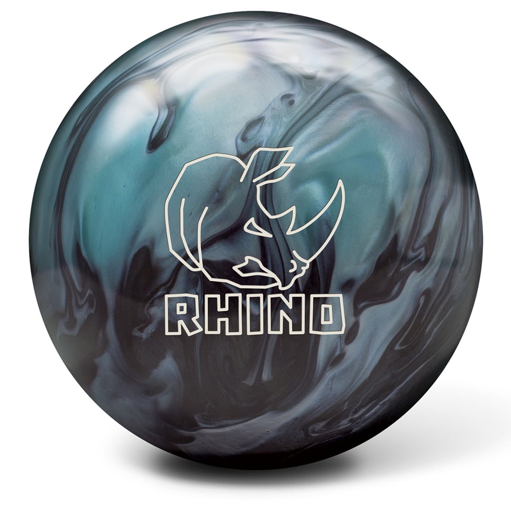 Brunswick Rhino Reactive PRE-DRILLED Bowling Ball Metallic Blue/Black 