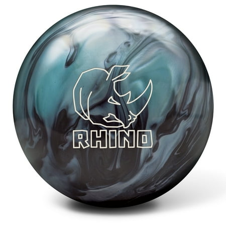 Brunswick Rhino Reactive PRE-DRILLED Bowling Ball- Metallic Blue/Black (13lbs)