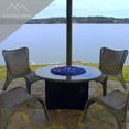 thumbnail image 6 of Fire Pit Glass - Aqua, Copper, Cobalt Blue Blend Reflective Fire Glass 1/2" - Reflective Fire Pit Glass Rocks - Blue Ridge Brand™ Reflective Glass for Fireplace and Landscaping, 6 of 6