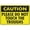 Warning Sign 1, variant on Caution Radiation Area Reflective Aluminum Metal Signage - 8"x12", With Symbol, Weatherproof - Lab, Hospital, X-Ray Room, Nuclear Facility