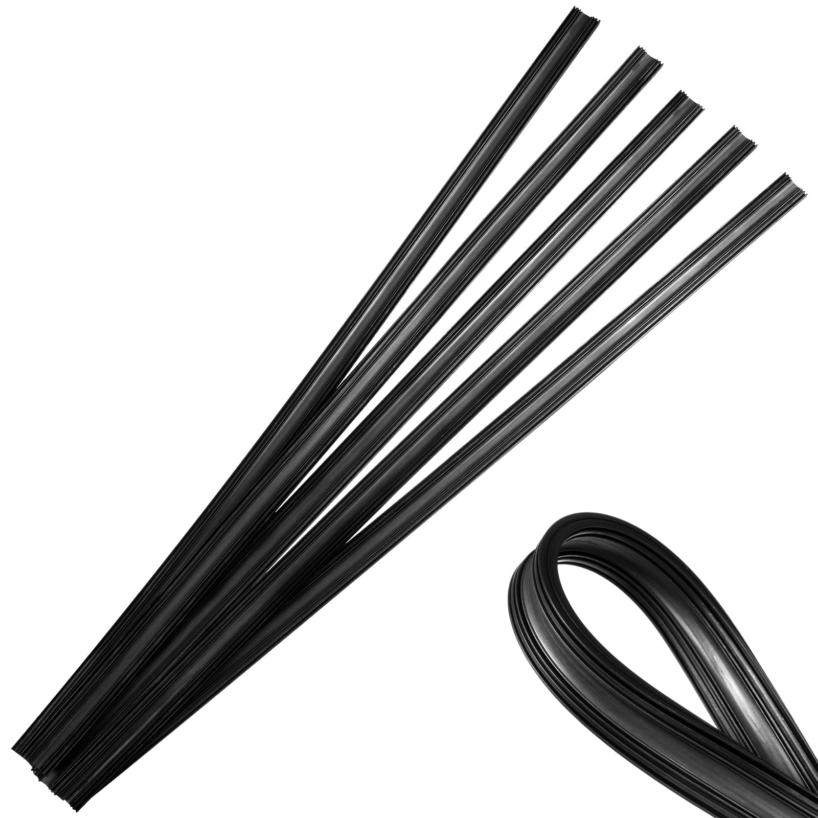 10 Pcs Windshield Wiper Strips Car Window Wiper Rubber Refill Strips