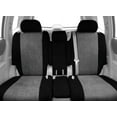 thumbnail image 2 of CalTrend Front 40/20/40 Split Bench SuperSuede Seat Covers for 2009-2012 Dodge/Ram Ram 1500-5500 - DG284-08SP Light Grey Insert with Black Trim, 2 of 3