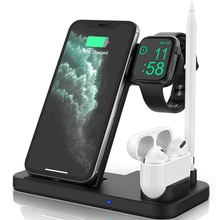 4 in 1 Charging Stand Qi Wireless Charging Smartphones Apple Watch Apple Pencil Walmart
