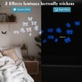 thumbnail image 6 of 53 Pieces Luminous Butterfly Wall Stickers Wall Art Glow in The Dark Sticker Butterfly Wall Decors Decal Ceiling Butterfly Stickers DIY Art Crafts DIY, 6 of 9
