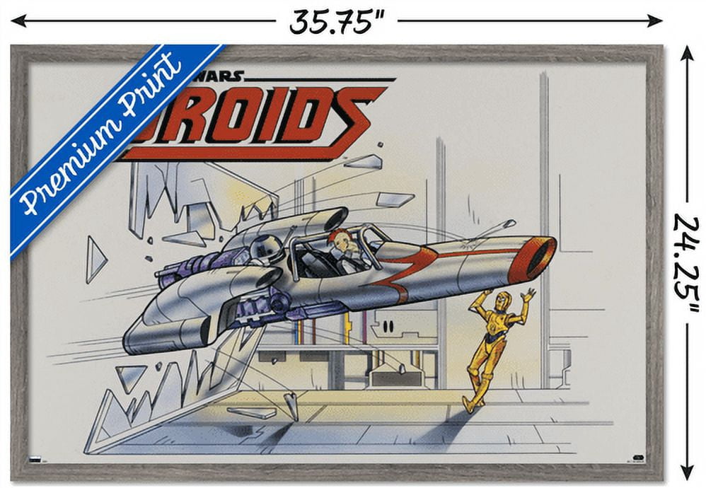 Star Wars: Droids - Crash Wall Poster, 22.375" x 34", Framed