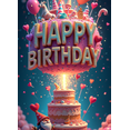 thumbnail image 3 of Glittery Happy Birthday Letter Banner Background Party Decorations for Birthday Party Photography Props Backdrop Decor for Celebrations, 3 of 7