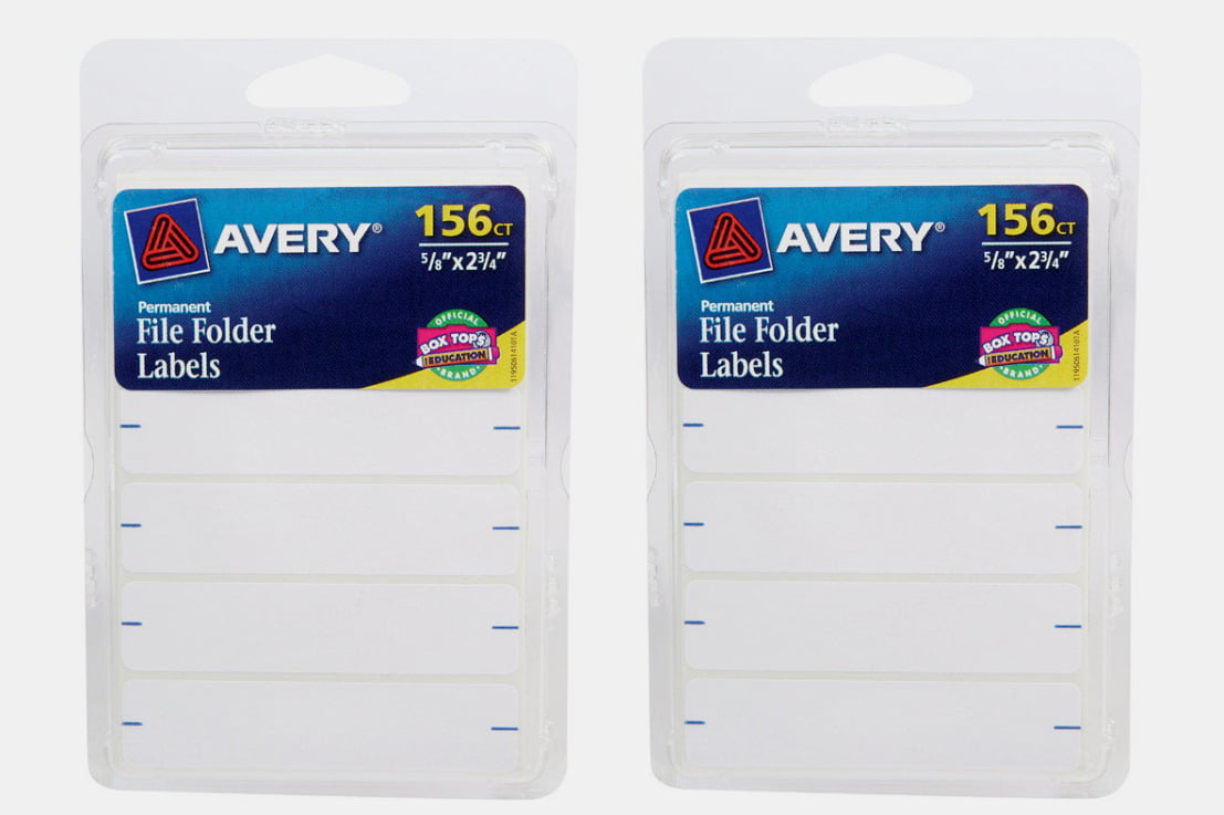 Avery 06-141 2.75 White File Folder Labels 156 Count 