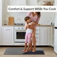 thumbnail image 5 of Geometric Gray Kitchen Mat Set, 5 of 7