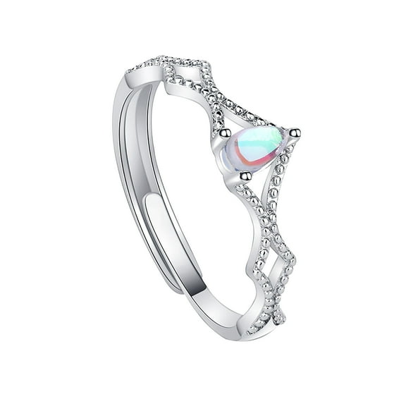 JikouIivo Promise Rings for Couples Matching Rings Sets Engagement Ring for Her and Him Wedding Band Adjustable Couple Rings