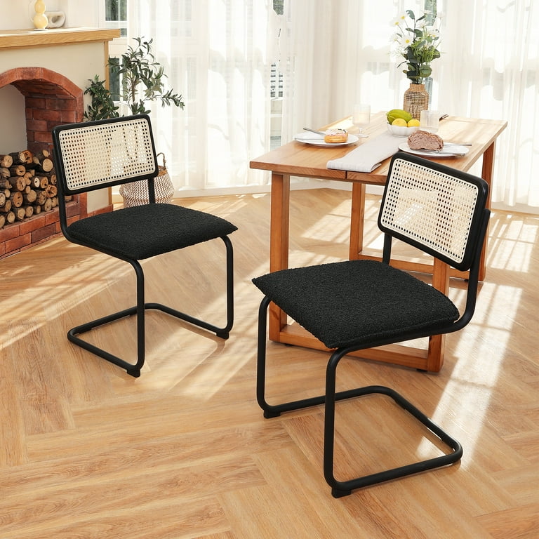 Black cane online chairs