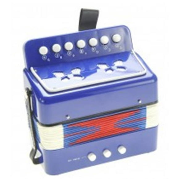 AZ Import PS130 Blue Accordéon Instrument de Musique pour Enfants, Bleu