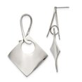 thumbnail image 1 of Stainless Steel Polished Post Dangle Earrings 52.9mm, 1 of 3