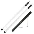 thumbnail image 2 of Moclever 2Pcs Telescoping Tarp Poles, Portable Aluminum Awning Poles, 3-7.5ft Adjustable Telescopic Tarp Tent Rods for Shelter Hammock Rain Fly Awning Canopy, 2 of 9