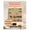 thumbnail image 4 of SlatWall Paneling 4x4 ft MDF Natural - Garage Storage, Workshop Organizer, Retail Display - 16 sq ft Modular Slat Wall System, 4 of 6