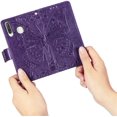 thumbnail image 3 of Huawei P30 Lite Wallet case, COTDINFORCA Embossed Butterfly Pattern flip Card Set Cash Leather case, Advanced PU Body, 3 of 5