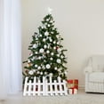 thumbnail image 6 of GOOHOCHY  Wooden Fence Landscape Fences Xmas Tree Decorations Christmas White, 6 of 8