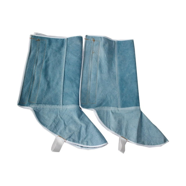 Fundas protectoras shamjiam zapatos de soldadura antichispas 34cm Azul