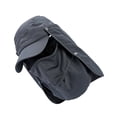 thumbnail image 2 of Yuarrent 2021 nuevos deportes al aire libre senderismo sombrero protección cara cuello cubierta pesca sol protección gorra al aire libre sombrero Ciclismo Gris oscuro Yuarrent OD2479-05, 2 of 6