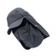 thumbnail image 2 of Sombrero de pesca Naiovety 2021 al aire libre protección cara cuello gris oscuro, 2 of 6