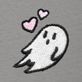 thumbnail image 2 of Dalix Heartly Ghost Cropped Tee Lightweight High Waisted Short Sleeve Summer Shirt Womens in Carbon Gray XL X-Large, 2 of 5