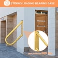 thumbnail image 4 of Unique Bargains Hand Rails for Outdoor Steps, Wall Mount U Shaped Stair Handrails for Garden Yard and Garage Steps Gold, 4 of 6