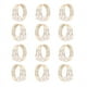 thumbnail image 3 of Juego de 12 Anillos de Servilletas de Perlas Doradas para Bodas Anillos de Servilletas para Mesa de Cena Anillos de Hebillas de Servilletas de Perlas, 3 of 5