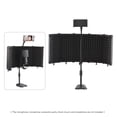 thumbnail image 4 of Foldable Microphone Isolation Shield 5-Panel Mic Sound Absorbing Foam Reflector with 3/8 Inch & 5/8, 4 of 8