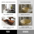 thumbnail image 3 of Rectangular Glass Vessel Sink in Russet Glass, 3 of 9