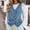 Blue, variant on Women's Solid Denim Vest, V‑Neck Button‑Front Sleeveless Waistcoat with Pockets for Spring Winter Casual Layering Home Travel Blue XL(XL)