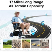 Paiseec 3-in-1 Electric Wheelchair with Push-Assist, Power Wheelchair Walker Combo for Adults, Easy Operation and Folding, ProSafety Driving System, Airline Approved, 300lbs Capacity