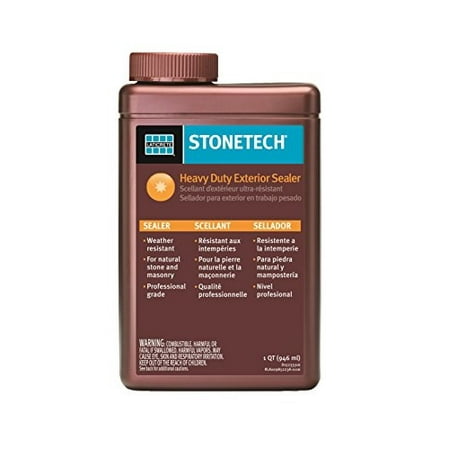 stonetech heavy duty exterior sealer for stone & masonry, 1-quart (Best Deck Sealer For Pressure Treated Wood)