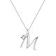 thumbnail image 1 of 26 Initial Alphabet Shape Rhinestone Collar para Mujeres Collares para Mujeres A Z 26 Alphabet Initial Silver Collares para Mujeres Niñas, 1 of 4
