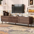 thumbnail image 2 of Mid Century TV Stand with 2 Drawers, Media Console Table for TVs up to 80'', Entertainment Center with Storage for Living room, Bedroom, Home Theatre, 2 of 27