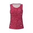 thumbnail image 4 of Lsque Red Glitter Printed Workout Tank Tops for Women, Athletic Sports Tank Tops, Compression Sleeveless Dry Fit Shirts,Sleeveless Yoga Shirt-Medium, 4 of 9