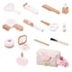 thumbnail image 5 of Juego de 14 piezas de cosméticos para niños, kits de maquillaje para niñas, juegos de rol, maquillaje de madera para niños pequeños, regalos de prince, 5 of 9
