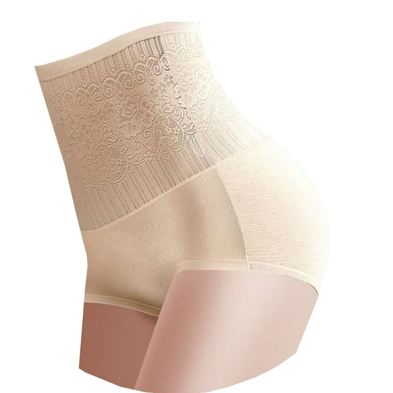 Tarmeek Women's Plus Size Waist Trainer Butt Lifter Panties Seamless Padded  Underwear Women Butt Pads High Waist Tummy Control Shapewear - Pack of 3