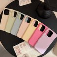 thumbnail image 2 of Funda de silicona suave y mate con estilo, funda protectora a prueba de golpes para iPhone 16 15 14 13 12 Pro Max 16 Plus, 2 of 4