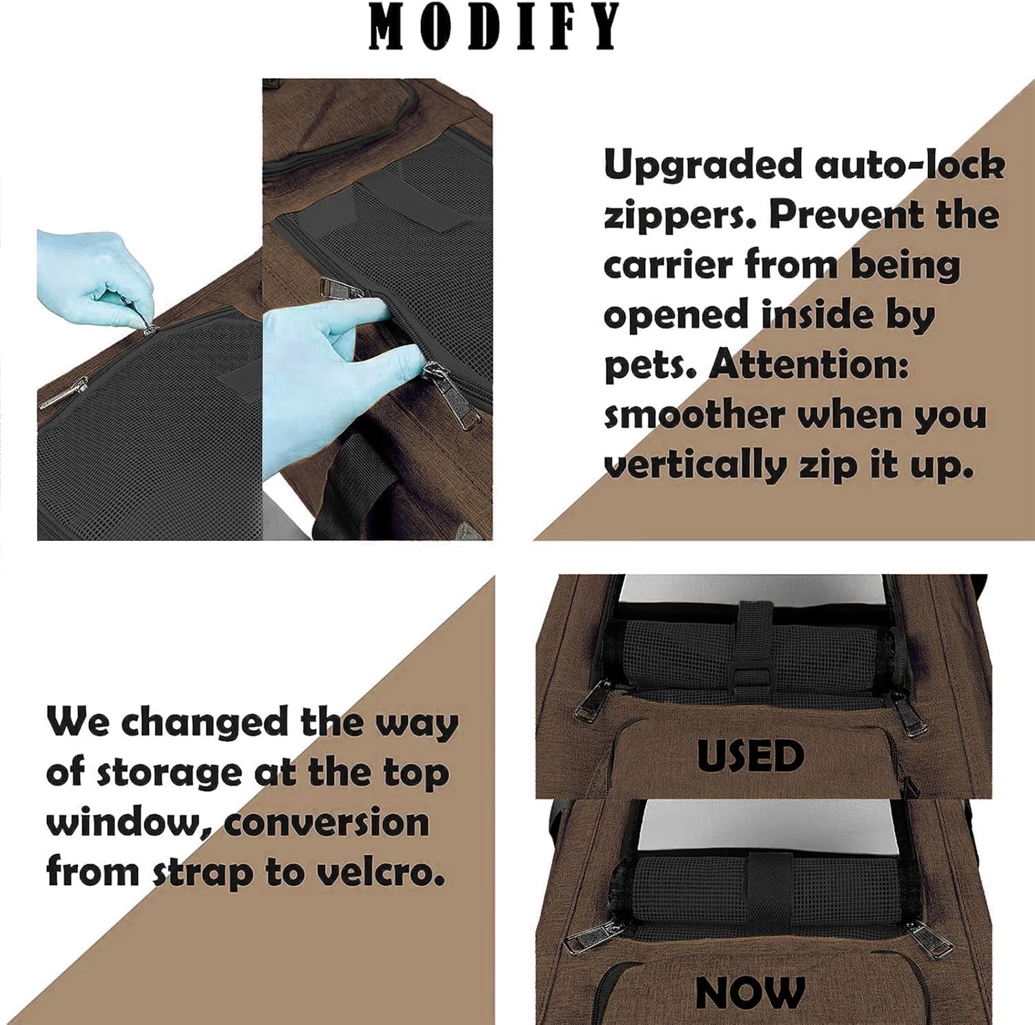 Pet Carrier for Large and Medium Cats, Soft-Sided Pet Carrier for Big Medium Cats and Puppy Dog Carriers Cat Carriers, Pet Privacy Protection Travel Carrier
