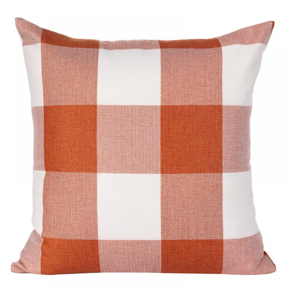 Set Of 2 Buffalo Check Throw Pillow Covers Farmhouse Outdoor Plaid Square Pillow Cushion Case For Home Easter Decor Car Bed Sofa 18 X 18 Inches