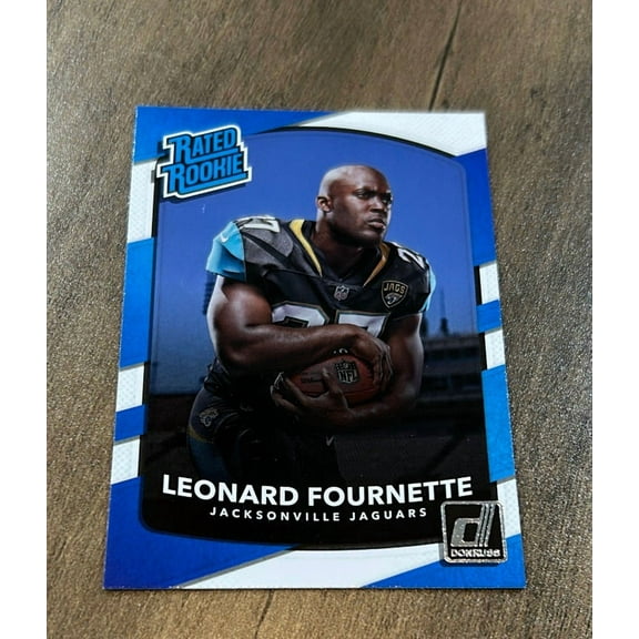 Leonard Fournette 2017 Donruss rated rookie 319 trading card